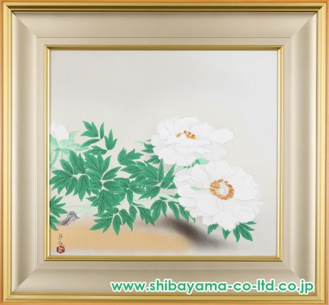 小倉遊亀「牡丹」木版画 :: 絵画買取・販売 - シバヤマ