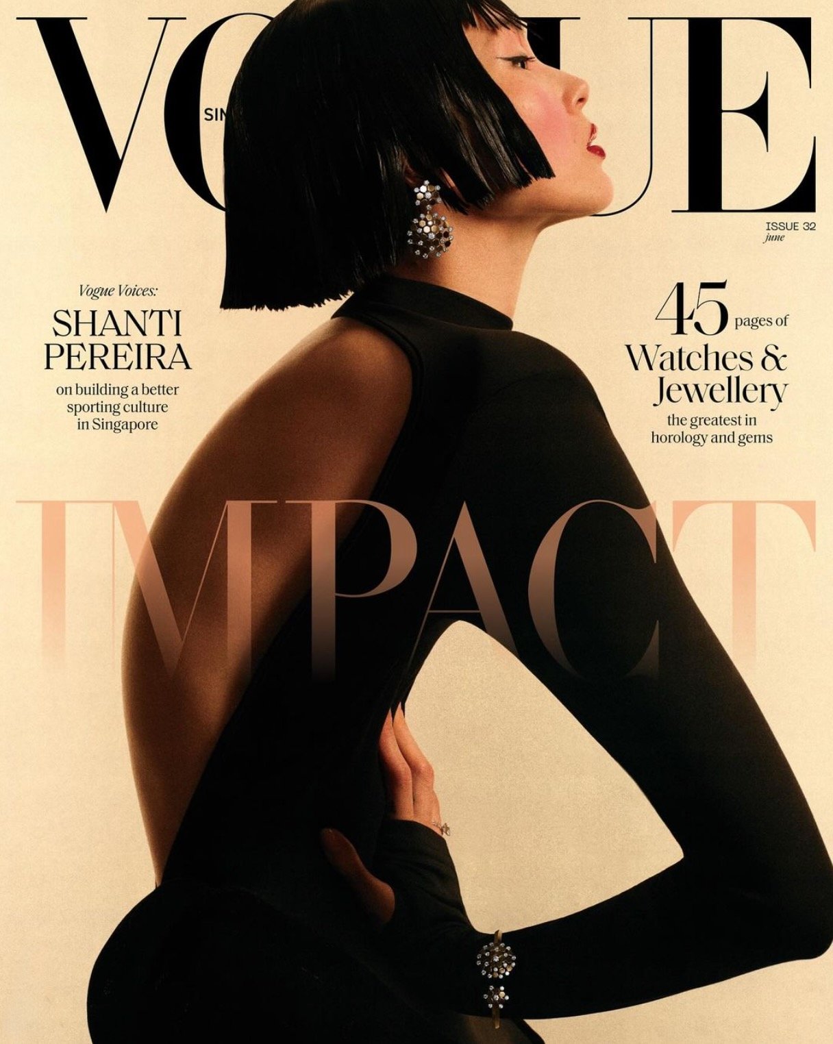 Xiaowen Ju Covers Vogue Singapore's June 2024 'Impact' Issue