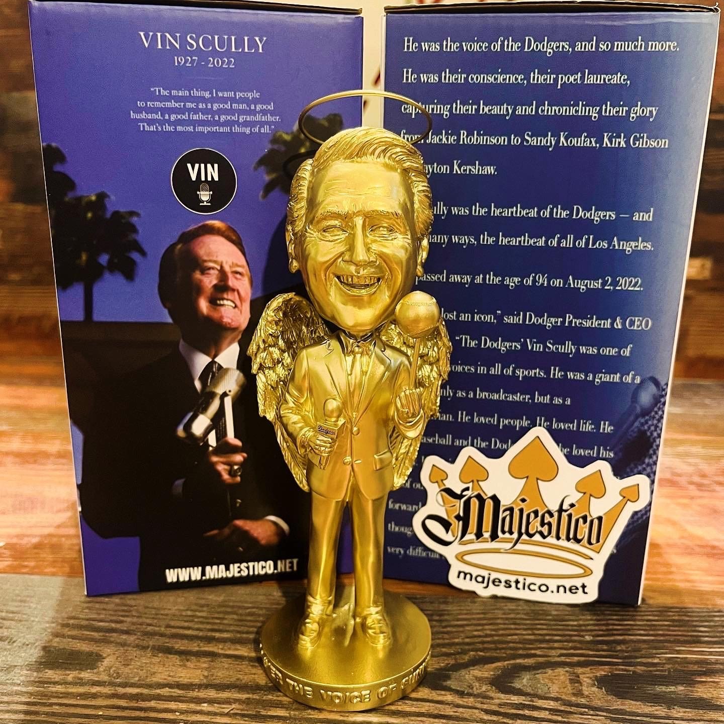 Dodgers Vin Scully ボブルヘッド2025年5月（未開封) Dodgers Vin