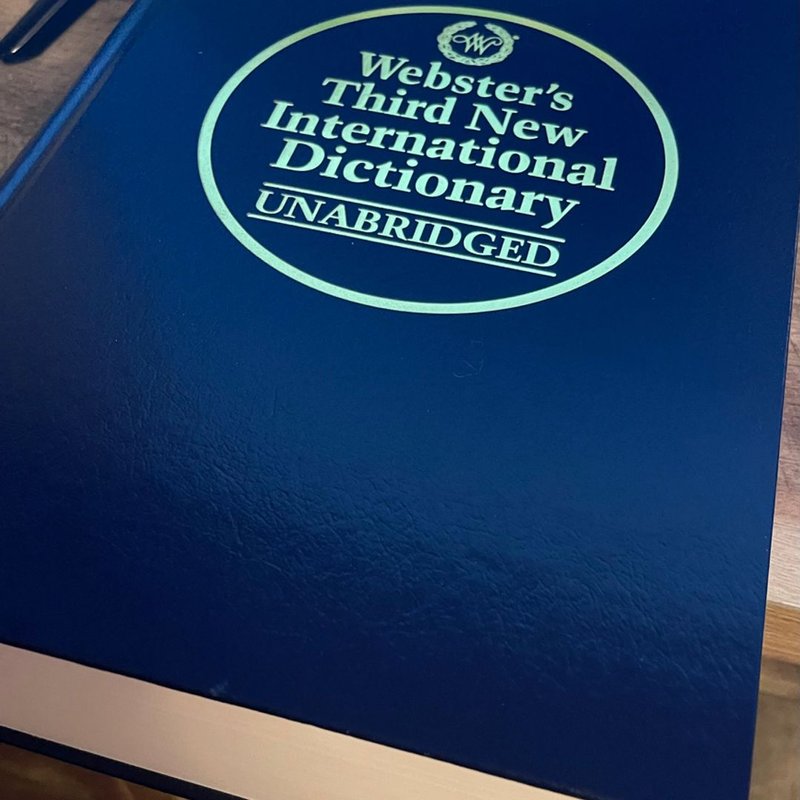 Webster's Third New International Dictionary by Dictionary