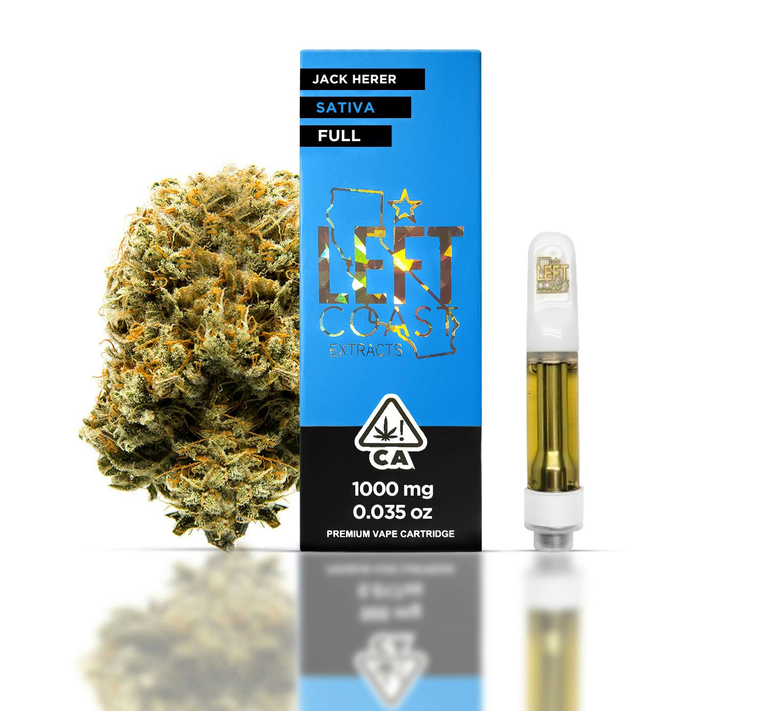 Jack Herer- Premium THC Cartridge 1G - LEFT COAST
