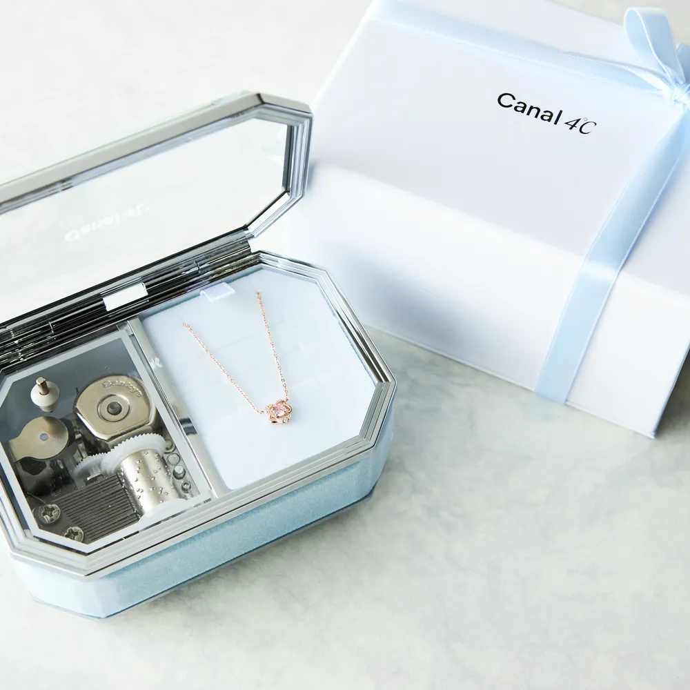 名入れ】デザイン選べるネックレス&オルゴールケースセット | Canal4