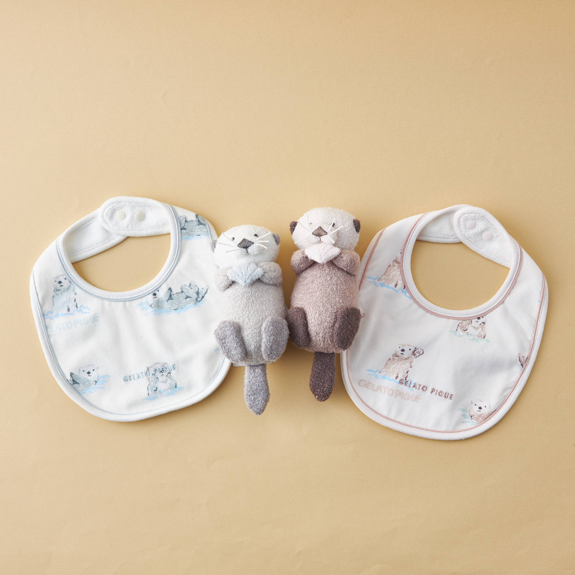 BABY】ラッコ ラトル＆スタイセット | gelato pique（ジェラートピケ