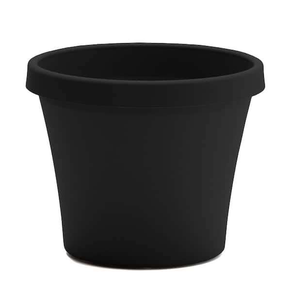 Bloem Terra 15 in. Black Plastic Planter TR1400 - The Home Depot