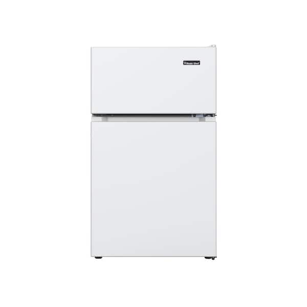Magic Chef 3.1 cu. ft. 2-Door Mini Refrigerator in White with