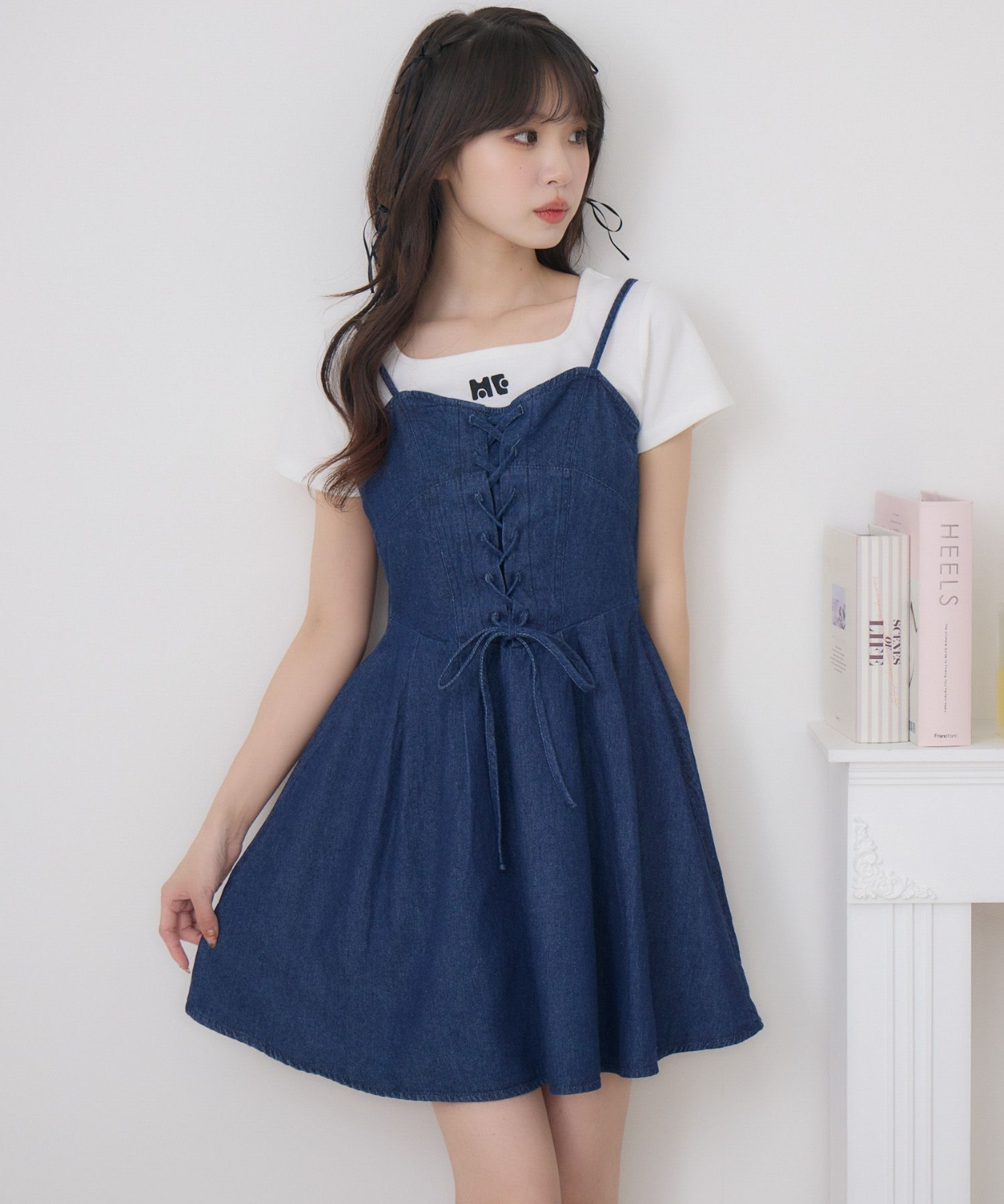 レースアップミニOP|ems excite | RETRO GIRL ONLINE STORE レトロ