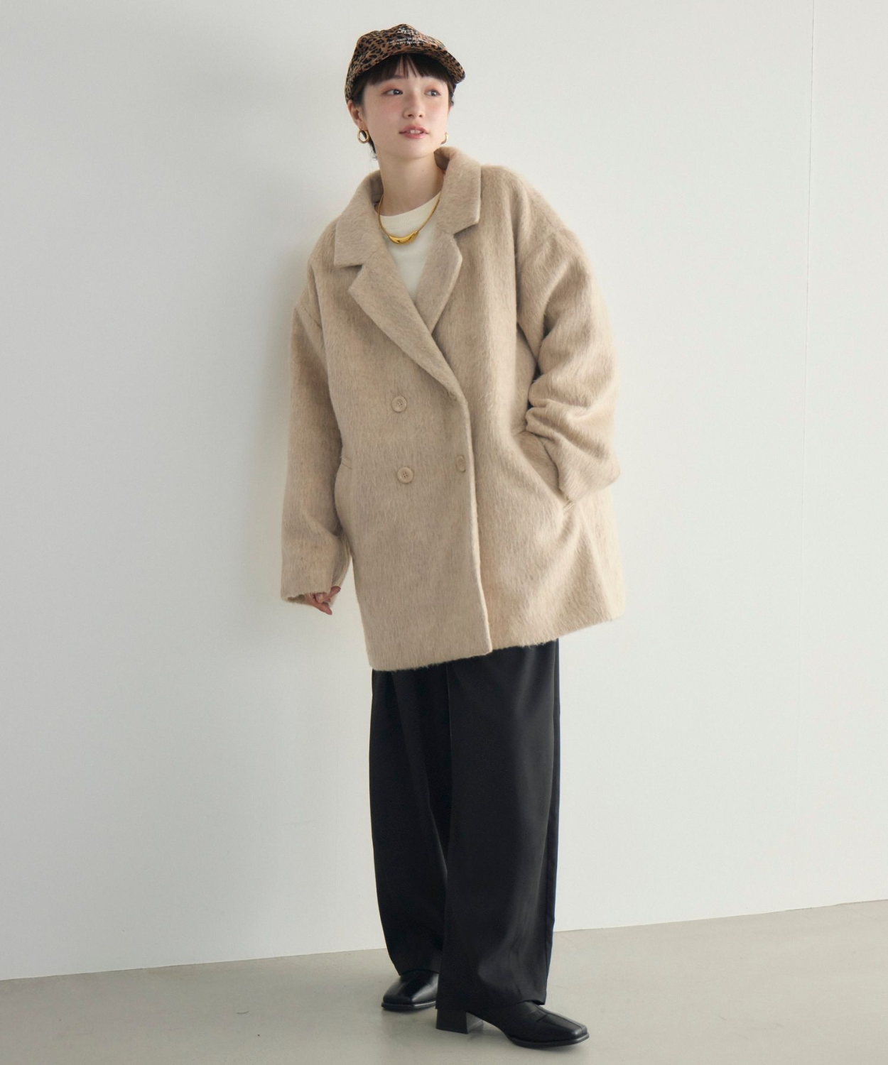 WEB限定】シャギーダブルブレストコート|RETRO GIRL | RETRO GIRL