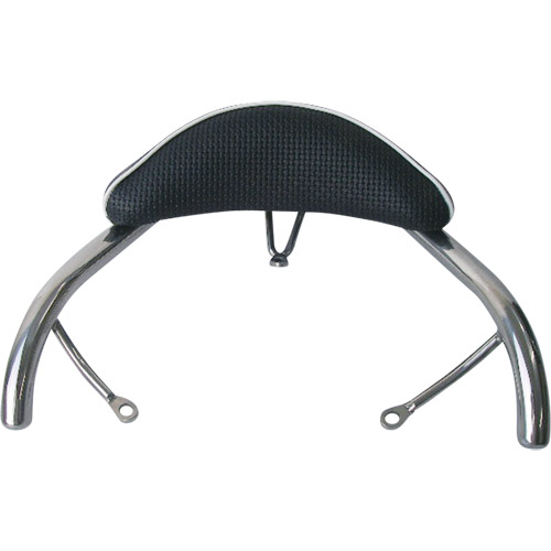 タンデムバックレスト (曲) ホワイト アドレスV125 - バイク