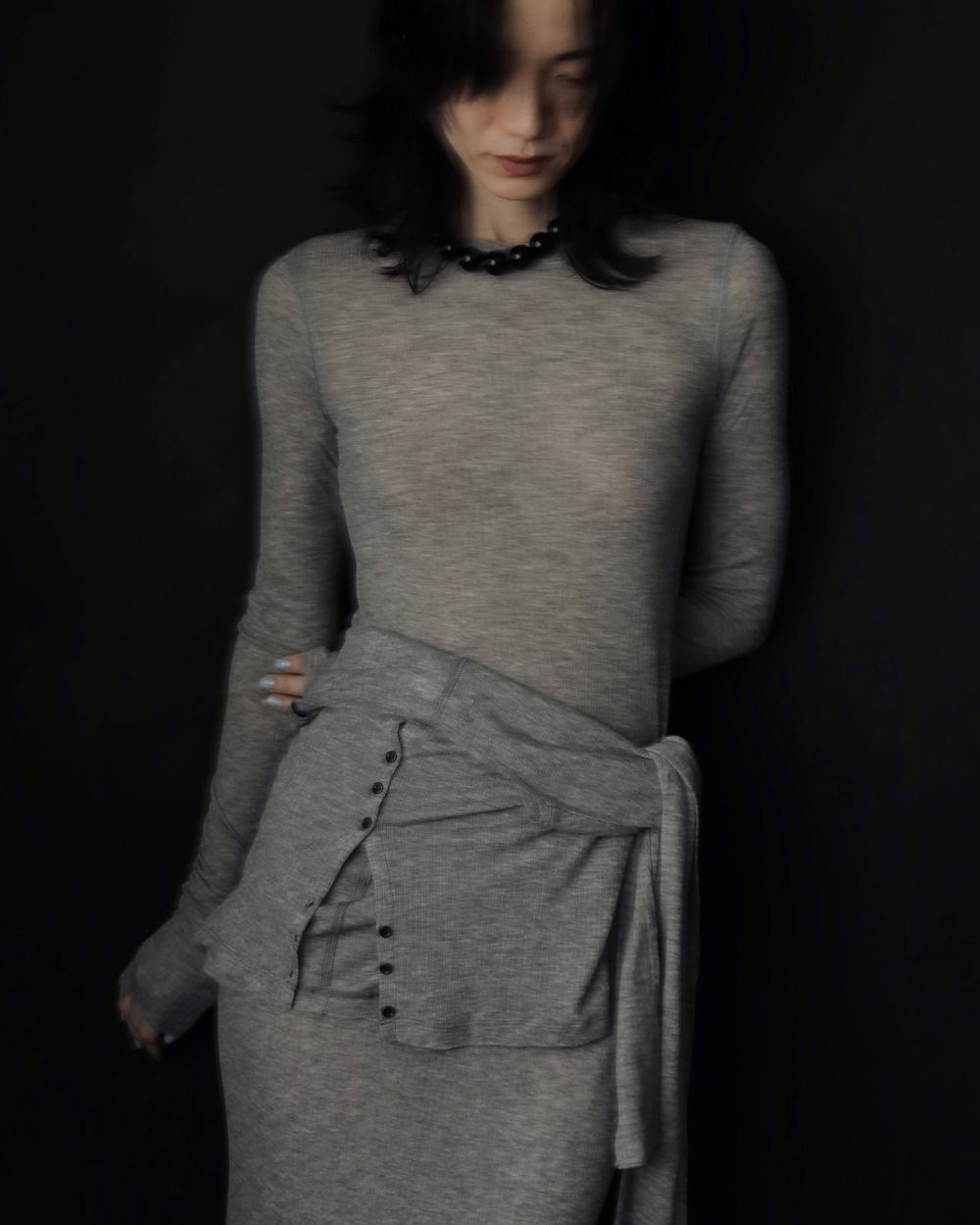 ànuke online store（アンヌーク） / Sheer Rib CardiganSheer Rib