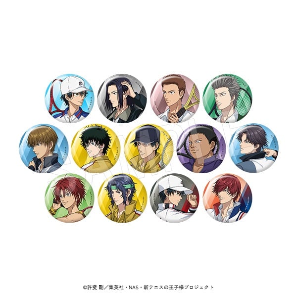 テニスの王子様 新テニスの王子様 トレーディンググリッター缶バッジ