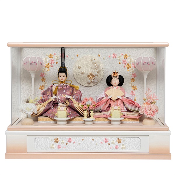 久月 親王収納飾り「桃小町 結菜」 4960282394142 ひな人形 雛人形
