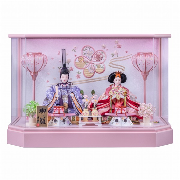 寿慶 親王ケース飾り｢春光｣ LED 4944358069240 ひな人形 雛人形