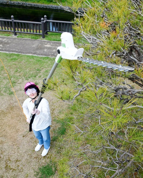 YAMAZEN AC電源 ガーデンポールトリマー エクステリア/園芸/芝刈り