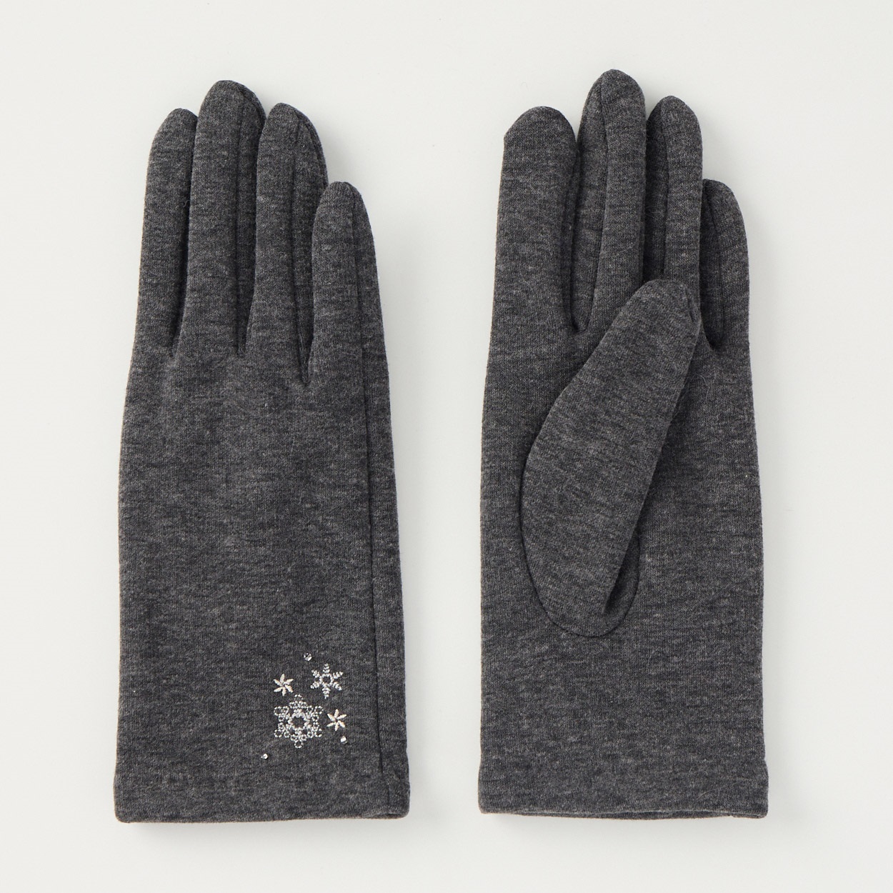 手袋 五指 ジャージー 猫刺繍 レディス | イオンスタイルオンライン