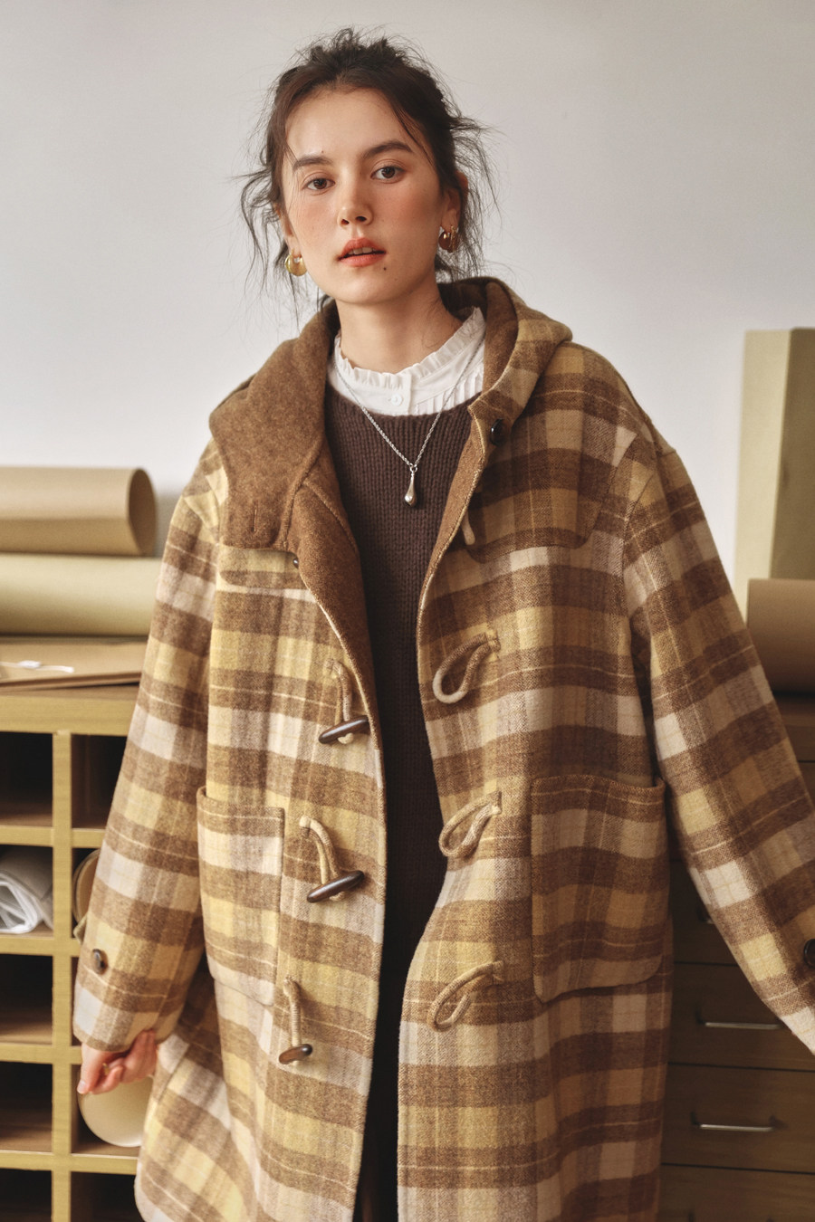 キャラメルブラウン 一日コレクター フレンチレトロ ダブルフェイス