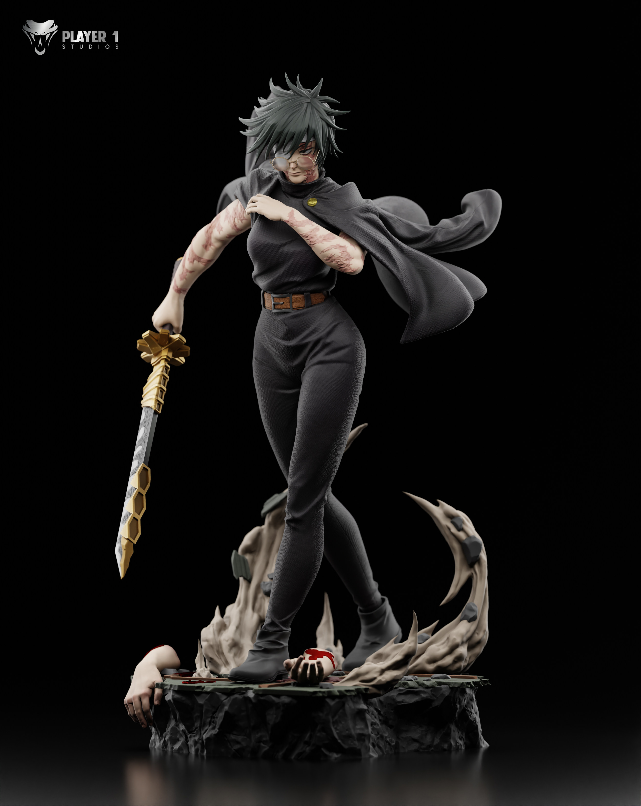 Player 1 Studio Jujutsu Kaisen Zenin Maki Resin Model 1/4 Scale