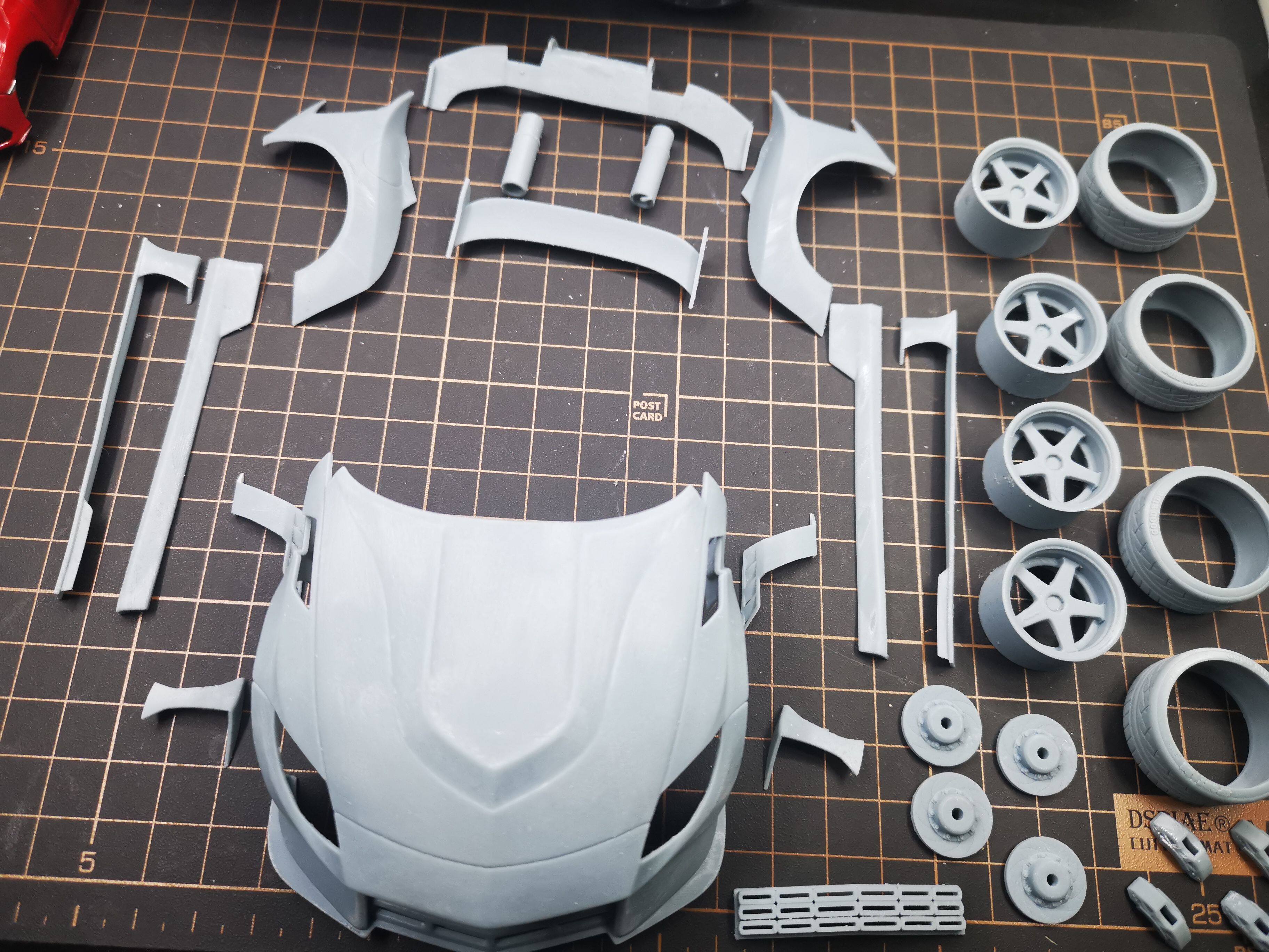 1/24 Nissan 400Z Veilside Resin Wide Body Modification Adaptation