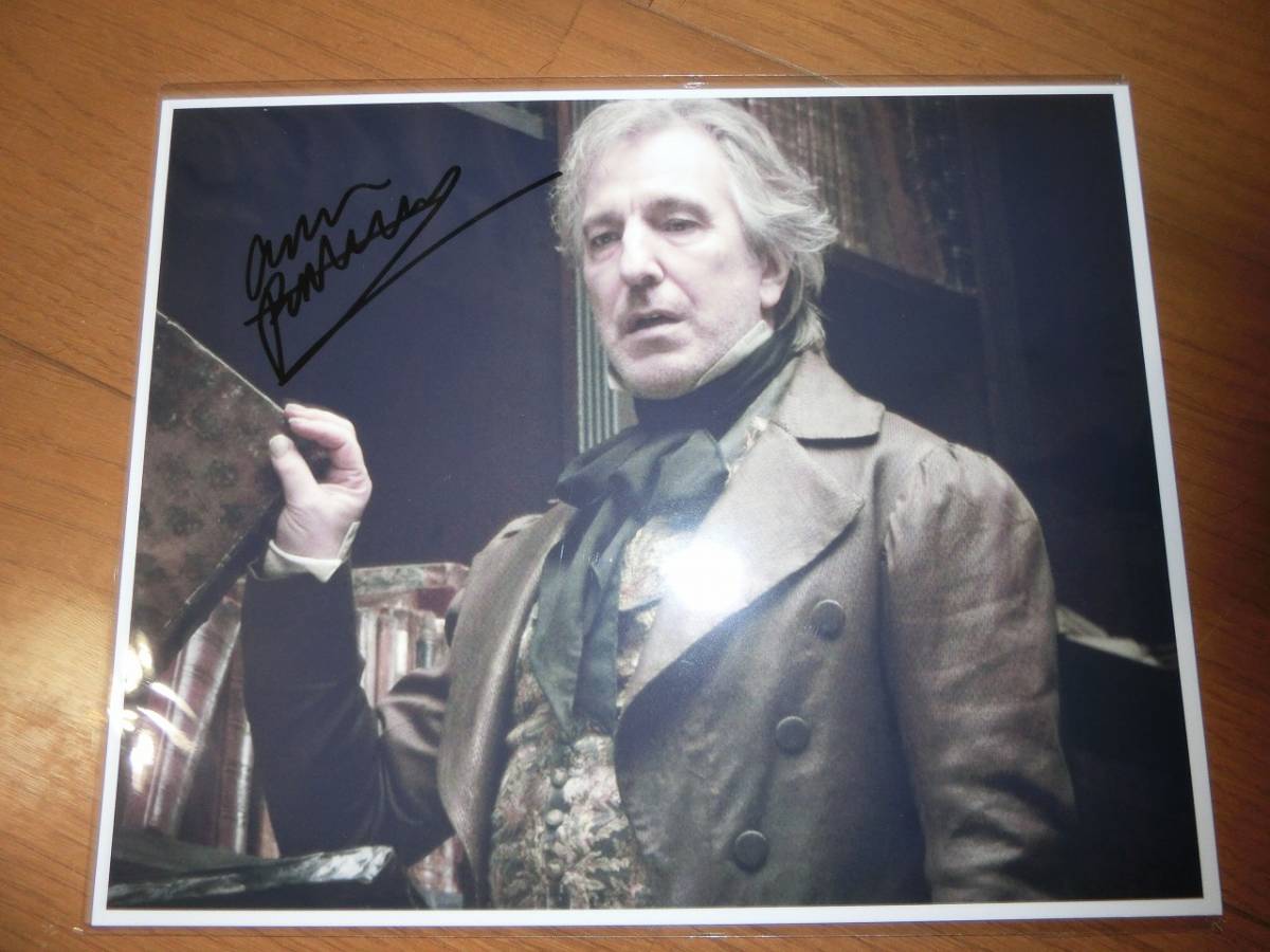 アラン・リックマン 直筆サイン入り写真 ハリー・ポッター セブルス