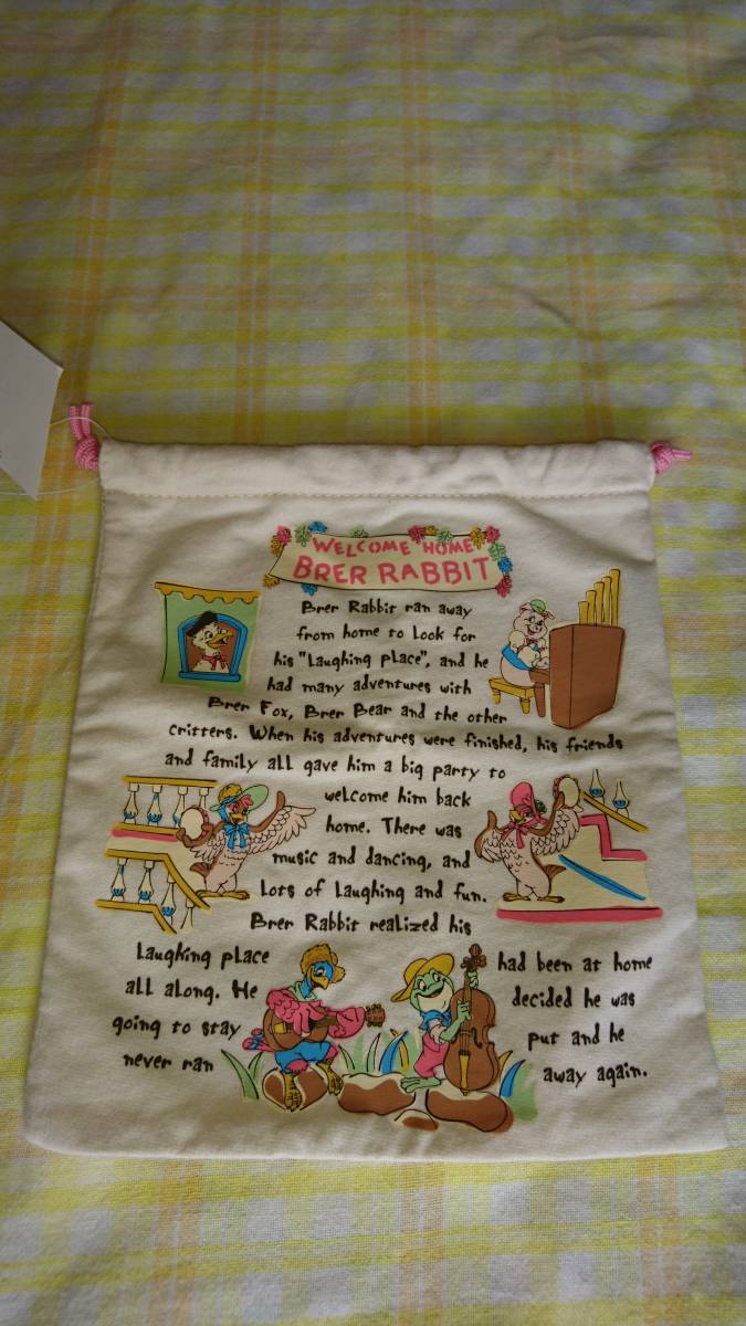 新品】新品 巾着袋 クリッター カントリー 東京ディズニーリゾートの