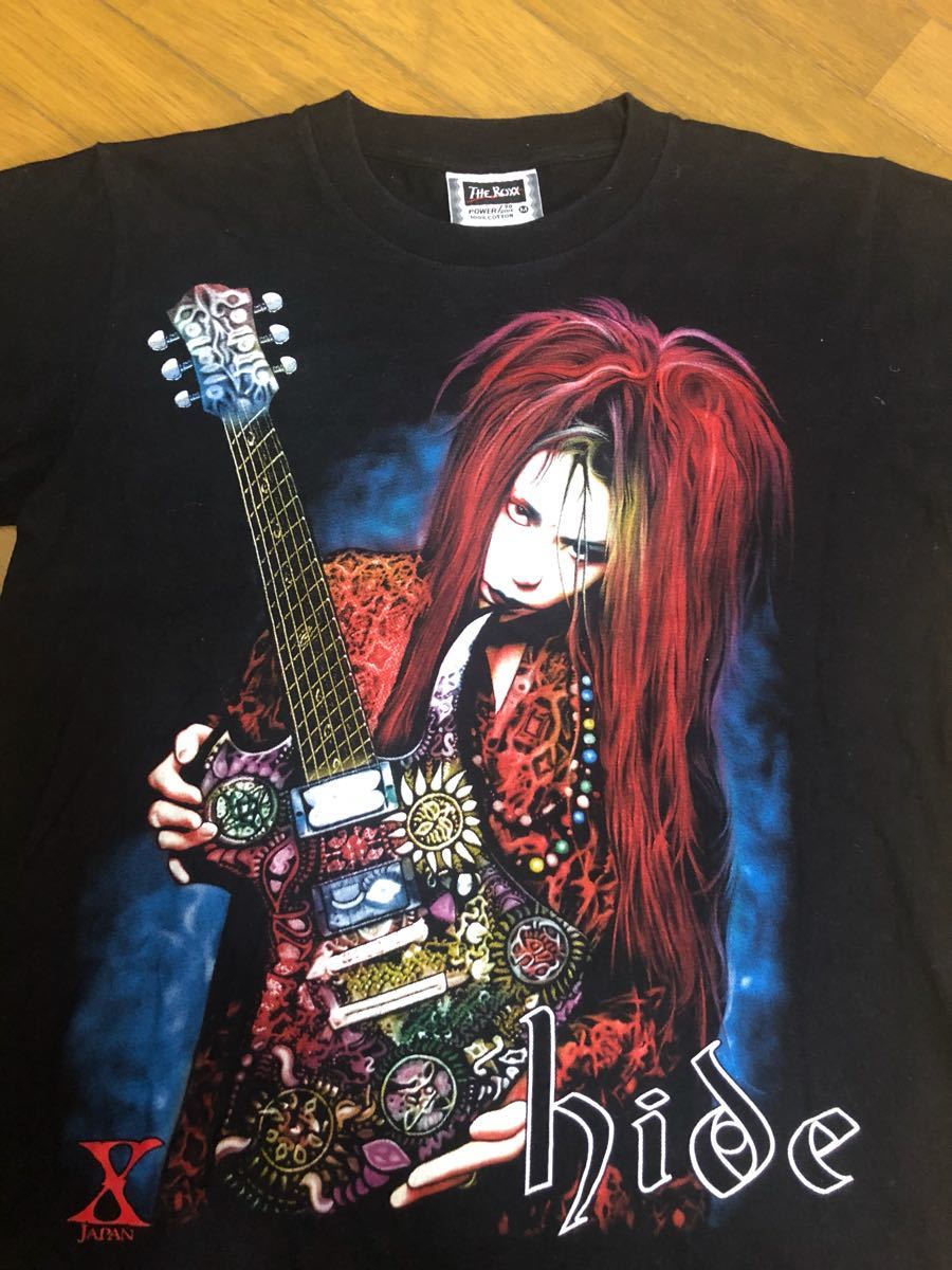 Tシャツ 80年代 X hide ヒデ ギターリスト フォトT プリント レア 80