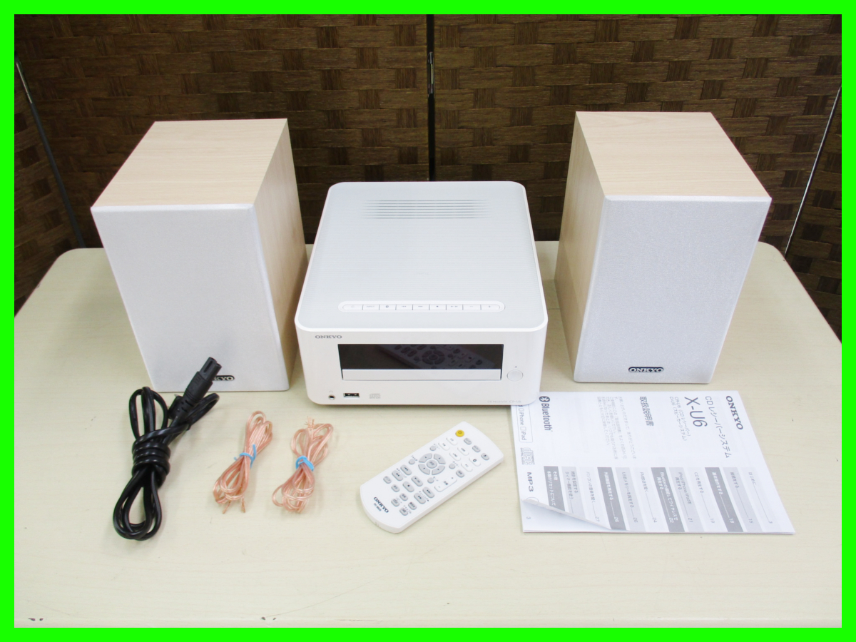 ONKYO CR-U6 ミニコンポ ホワイト ONKYO オンキヨー X-U6 CDレシーバー