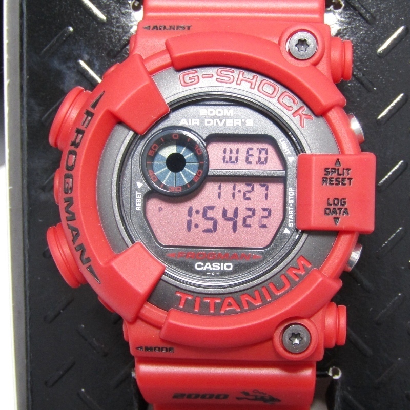 未使用 G-SHOCK Gショック DW-8200NT2-4JR FROGMAN 2000 赤蛙