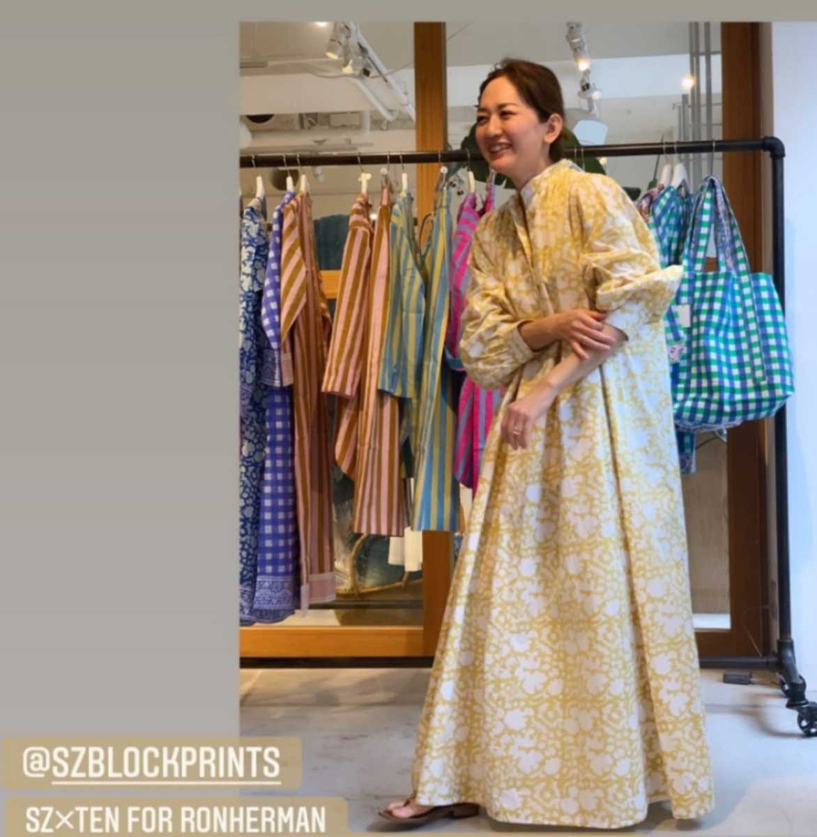 新品】ロンハーマン別注 TEN×SZ Blockprints RH xTEN x SZ Kaftan