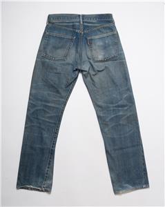 Levi's Vintage Clothing LVC 501 1966 Selvedge Denim Blue Jeans Big