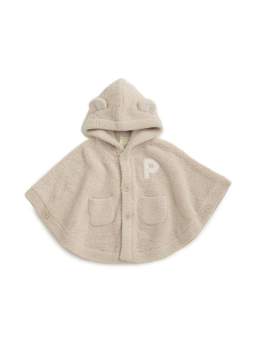 ラッピング済み】【BABY】ベアポンチョ&スタイ2点セット ギフトBOX