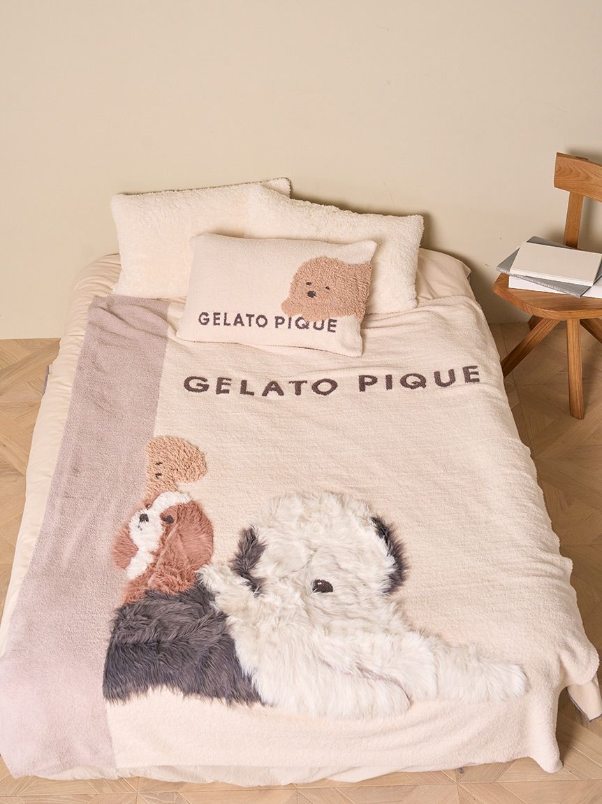 Sleep】DOG3柄 ジャガードマルチカバー(ブランケット・タオルケット