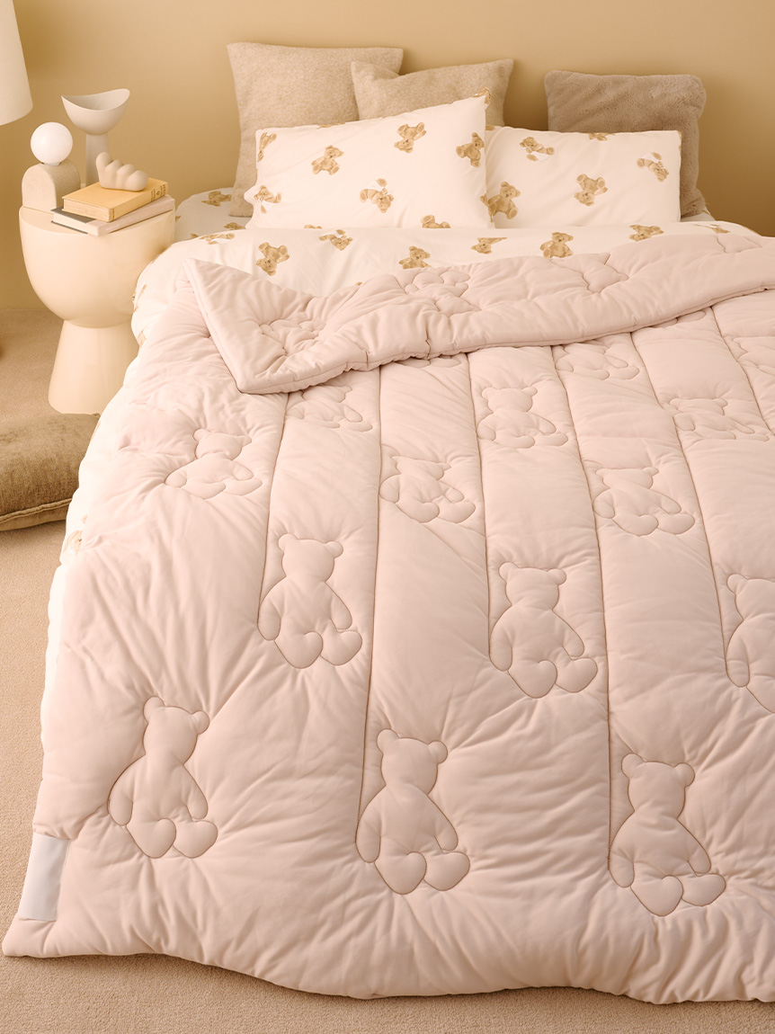 Sleep】ベア柄3点セット（セミダブル）(寝具セット)｜ルームウェア