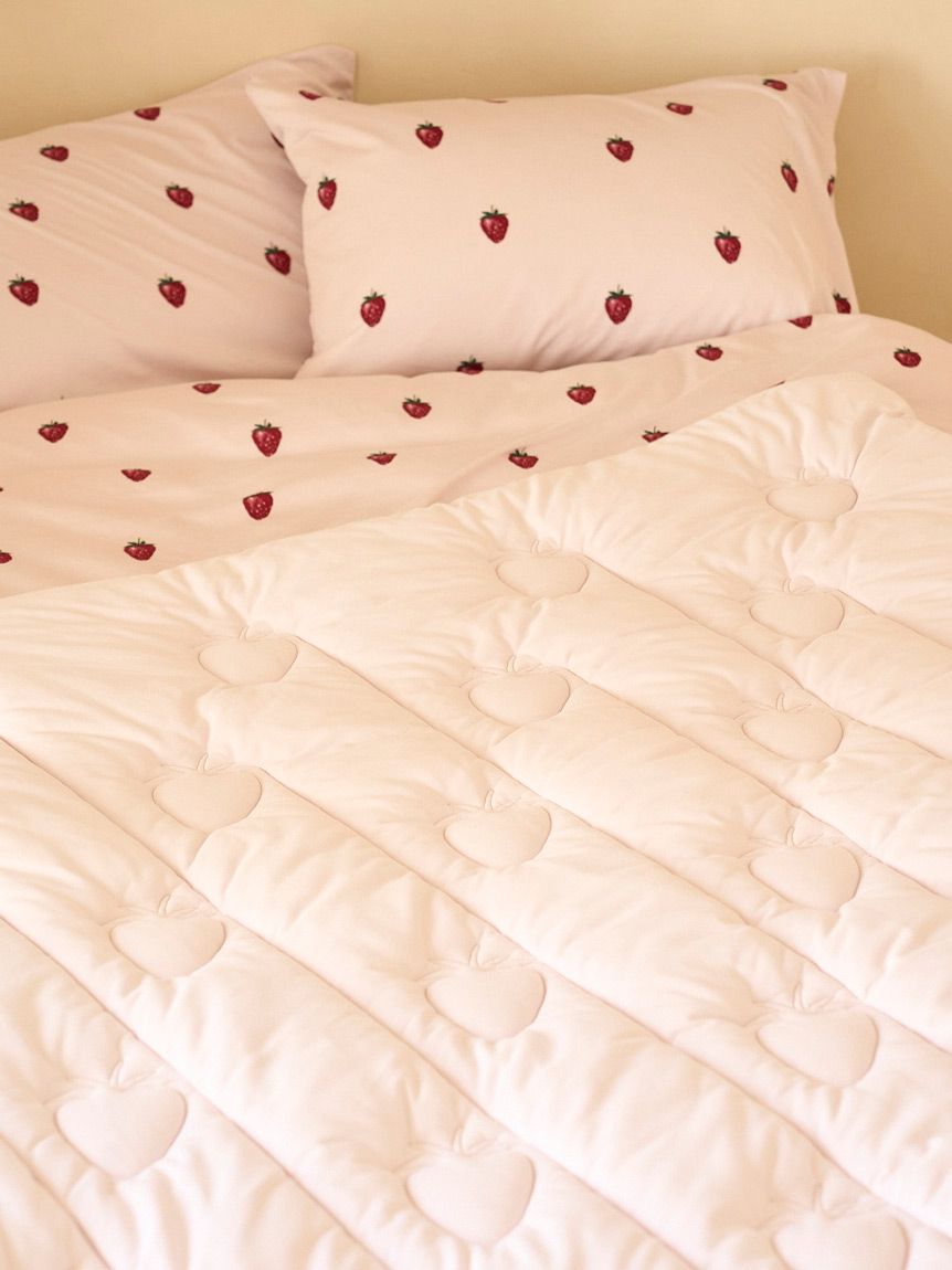 Sleep】ストロベリー柄3点セット（セミダブル）(寝具セット)｜ルーム