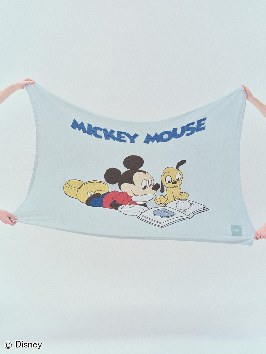 Sleep】Mickey&Minnie / ジャガードハーフケット(ブランケット