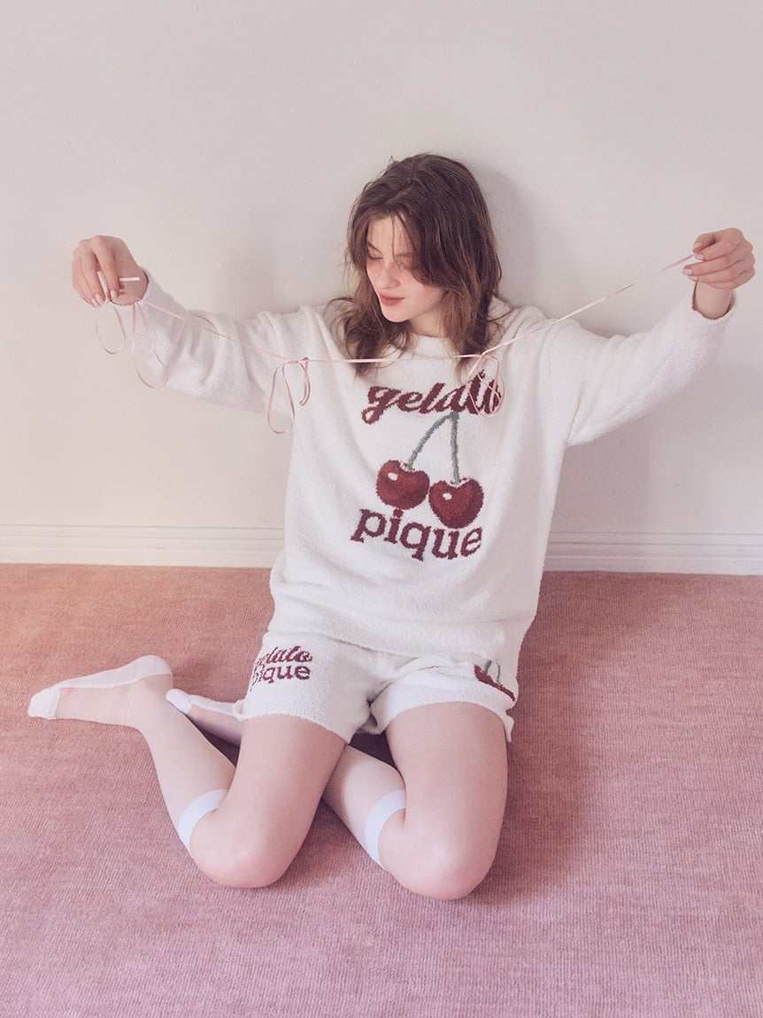 ONLINE限定カラーあり】ベビモコチェリージャガードショートパンツ