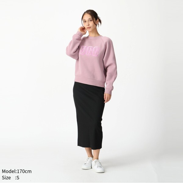UGG アグ スウェット UGG ロゴ クルーネック スウェット ピンク