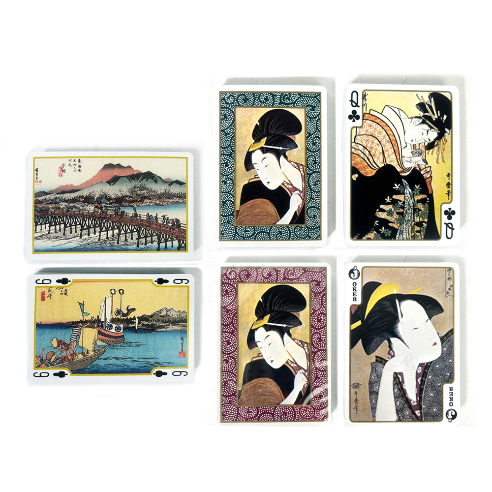 メール便配送】トランプ カード おしゃれ 和風 [ 東海道五十三次