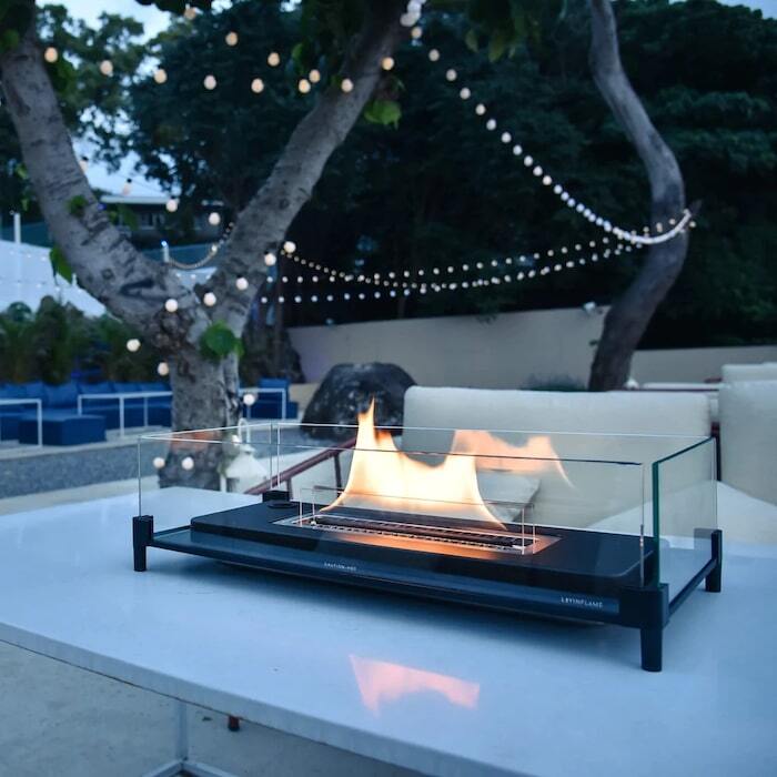 LOVINFLAME ラビンフレーム テーブルトップ180 ウィンドガード 延焼し