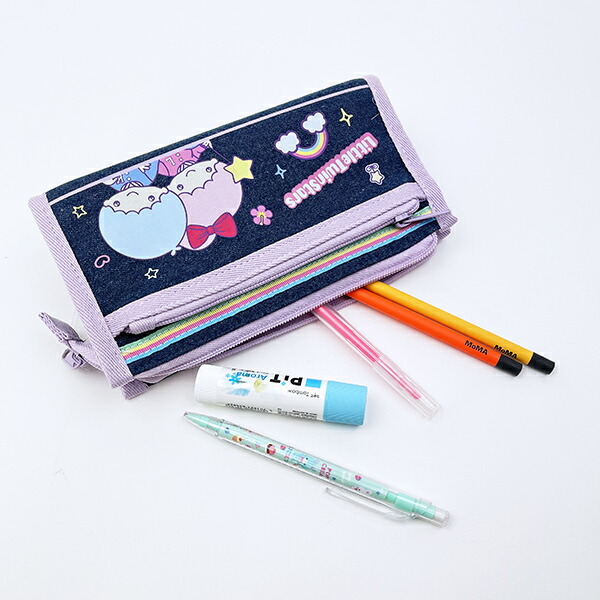 サンリオ キキララ デニムポーチ 胸キュンメモリーズ 平成レトロ