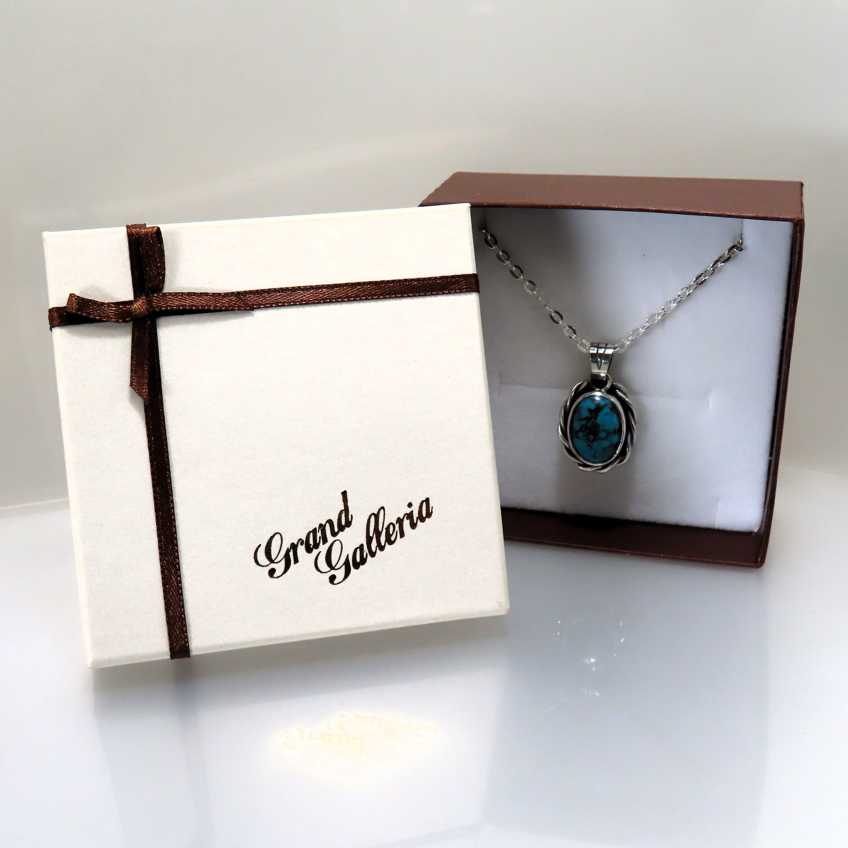 ターコイズネックレス シルバー925 【刻印無料】 ターコイズ トルコ石