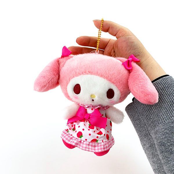 サンリオ マイメロディ いちごドレス マスコット ぬいぐるみ お願い