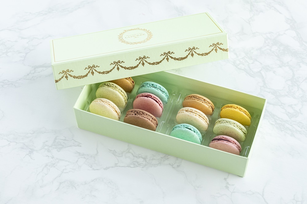 公式】LADUREE コフレ・アンタンポレル ヴェール マカロン12個入り