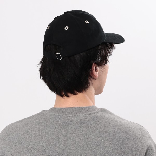 アミパリス 帽子 エンブロイダリー キャップ ブラック メンズ