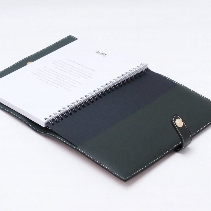 コーチ COACH ブックカバー ノートカバー メンズ ノートブック ノート