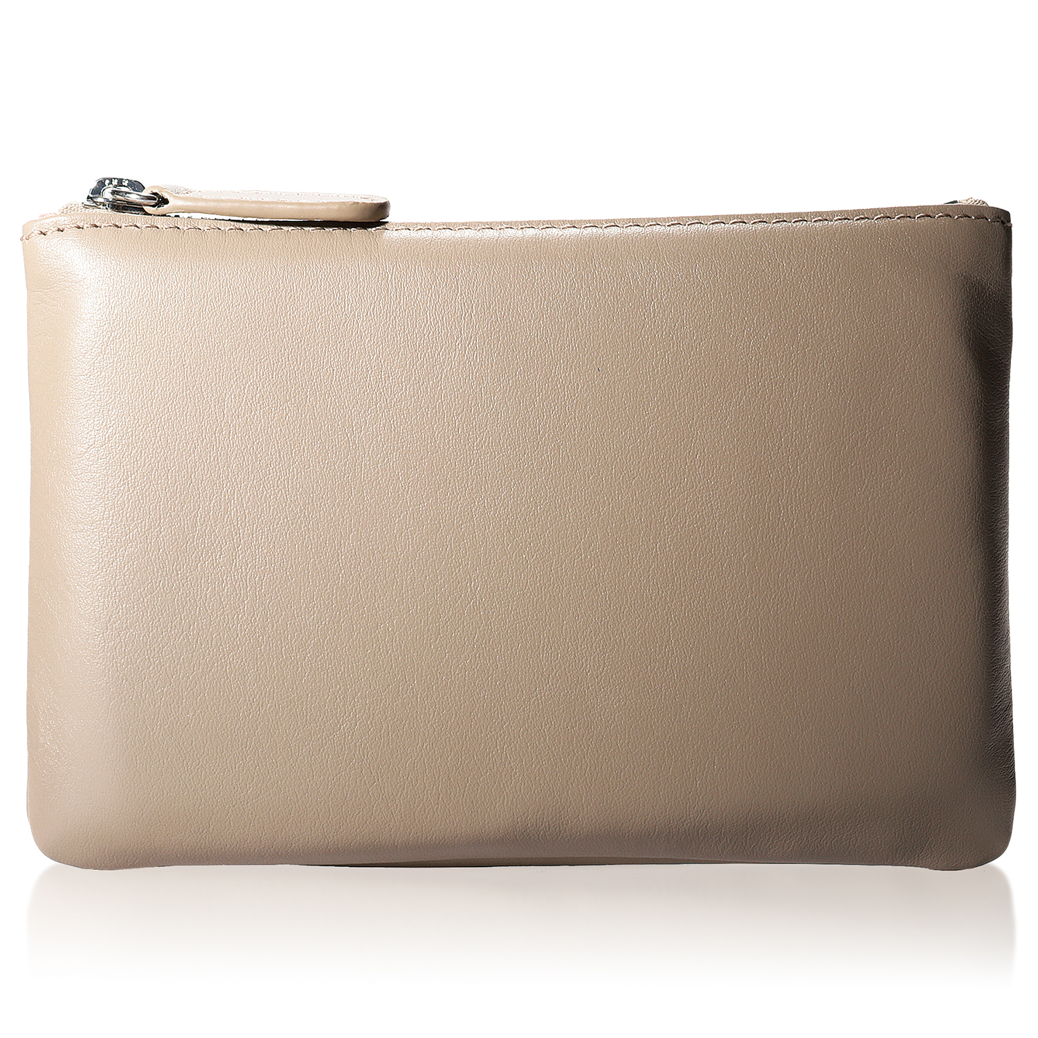 マチなし × フラットポーチ】小物入れ バッグインバッグ 本革 ポーチ