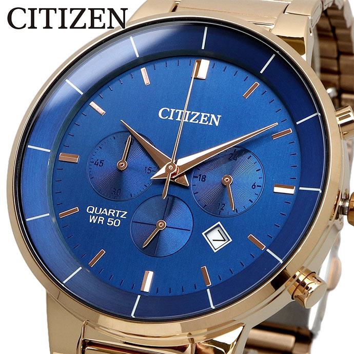 CITIZEN 腕時計 ズシチン 時計 ウォッチ クロノグラフ クオーツ メンズ