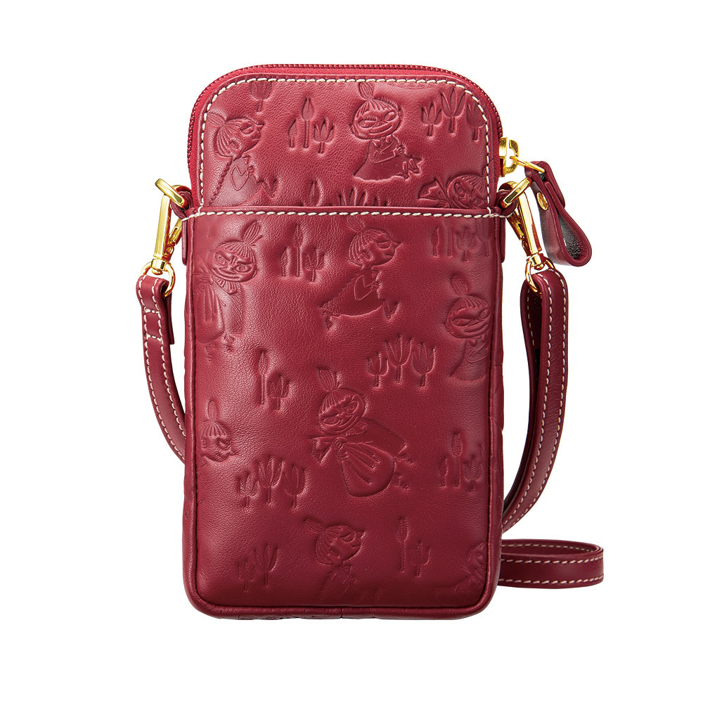 ムーミン リトルミイ ラム革 スマホポシェット MOOMIN おしゃれ