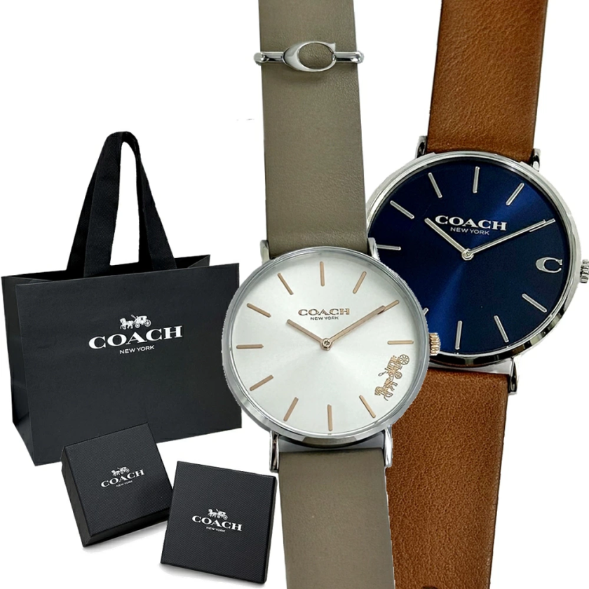 ショッパー付き コーチ ペアウォッチ 腕時計 手表 友達 夫婦 新婚 親