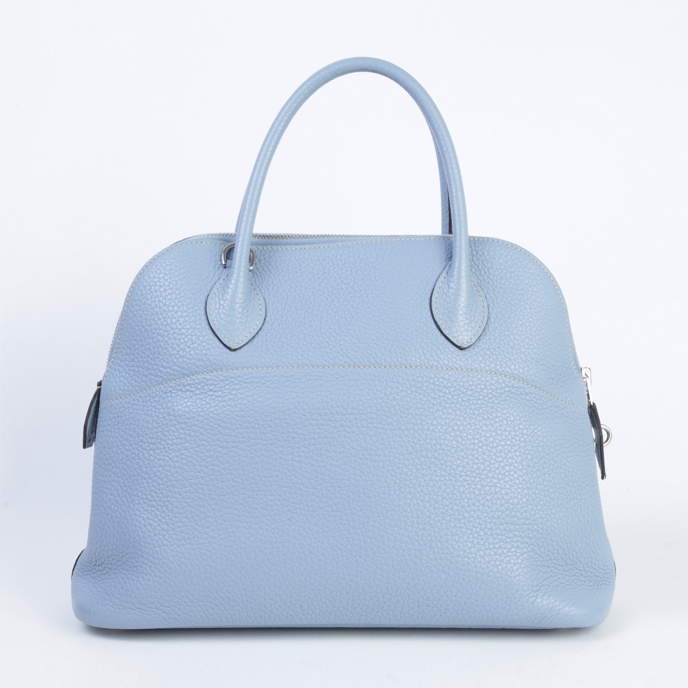 ランク A HERMÈS エルメス ボリード31 ブルーラン (J7) トリヨン