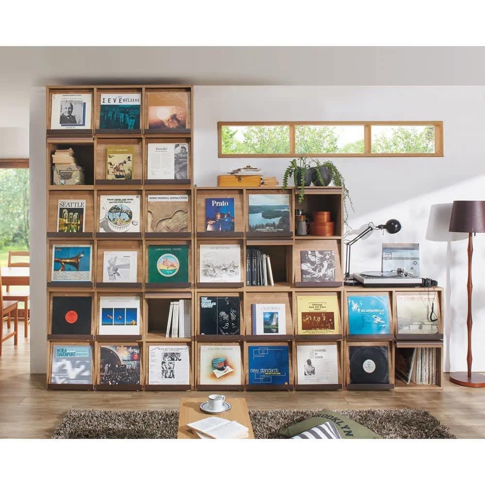 積み重ねOK！マガレコ ディスプレイラック 3列2段・幅116cm 通販