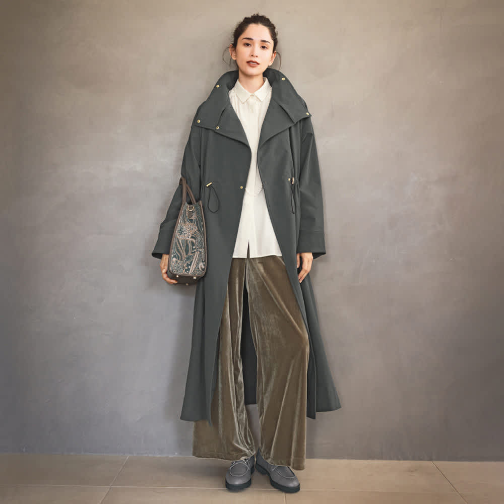 はっ水 ストレッチ ナイロン ライナー付きコート 通販 - ディノス